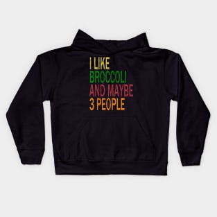 Broccoli Lovers & 3 People Kids Hoodie